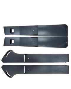 LOT DE 4 BANDEAUX DE PORTE 2CV NOIRS