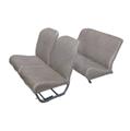 Lot garnitures (2 sièges AV Asym. + banq AR) Tissu GRIS CHARLESTON