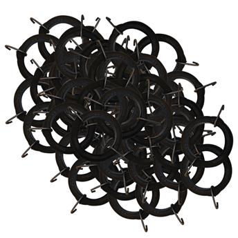 Sachet 50 anneaux caoutchouc QUALITE SUPERIEURE (crochets montés)