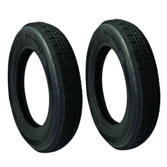 Lot de 2 pneus 125/15 _ Profil d´époque