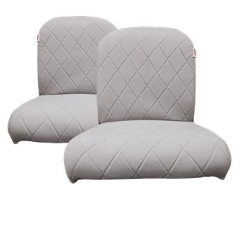 Lot 2 garnitures de sièges AVANT Symétriques Tissu GRIS CHARLESTON